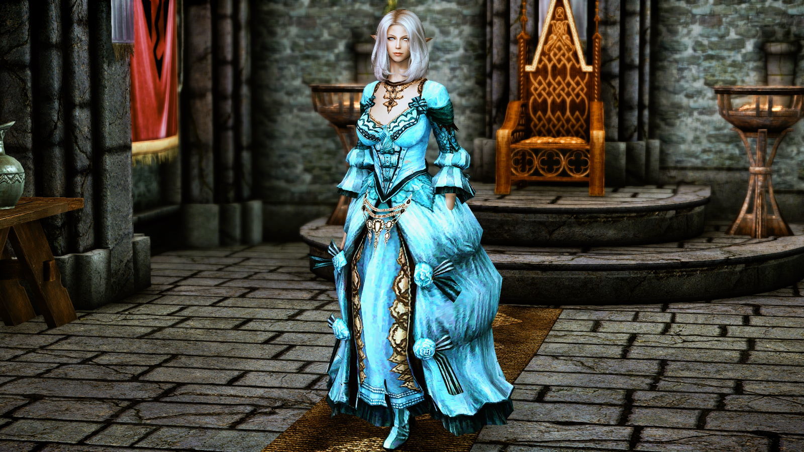 Skyrim AE / LE]： Wonderland Dress (G.E.) - もっだーめもちょう